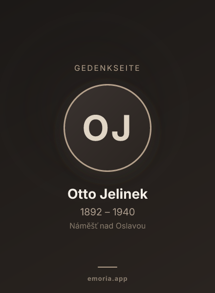 Gedenkportrait von Otto Jelinek
