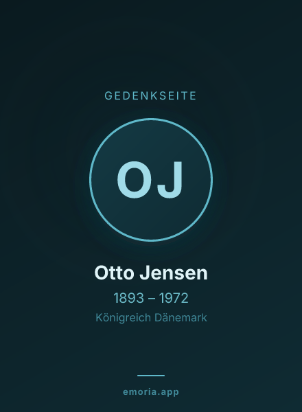Gedenkportrait von Otto Jensen