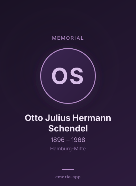 Memorial portrait of Otto Julius Hermann Schendel