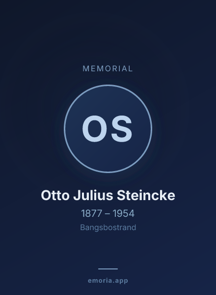Memorial portrait of Otto Julius Steincke