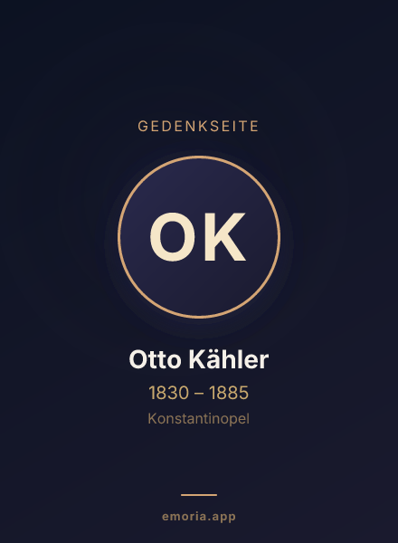 Gedenkportrait von Otto Kähler