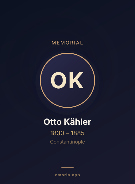 Memorial portrait of Otto Kähler