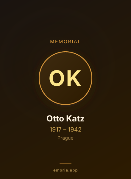 Memorial portrait of Otto Katz