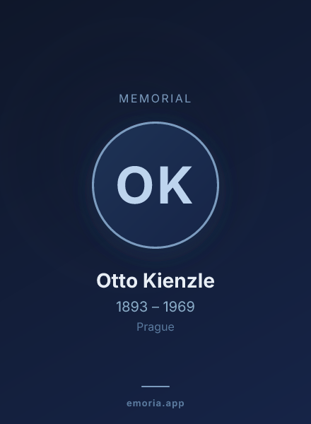 Memorial portrait of Otto Kienzle