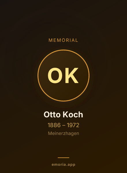 Memorial portrait of Otto Koch