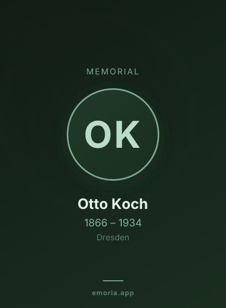 Memorial portrait of Otto Koch