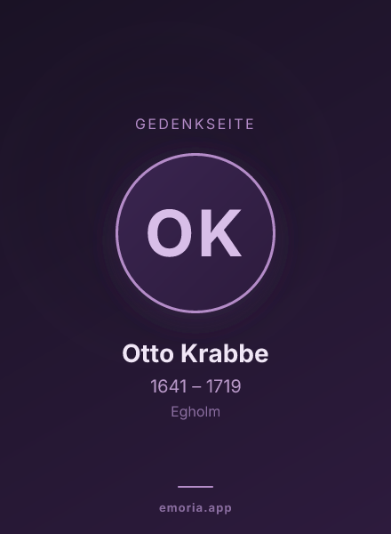 Gedenkportrait von Otto Krabbe