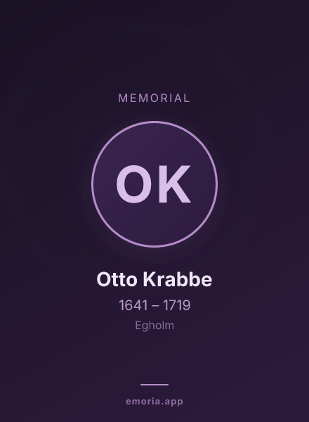 Memorial portrait of Otto Krabbe