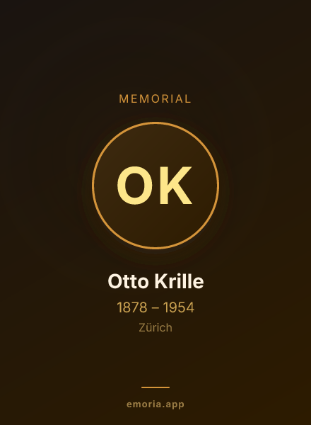 Memorial portrait of Otto Krille