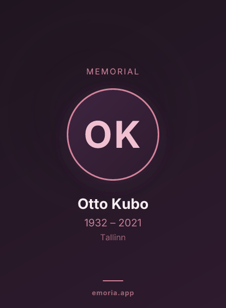 Memorial portrait of Otto Kubo