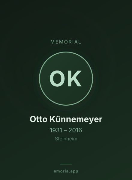 Memorial portrait of Otto Künnemeyer