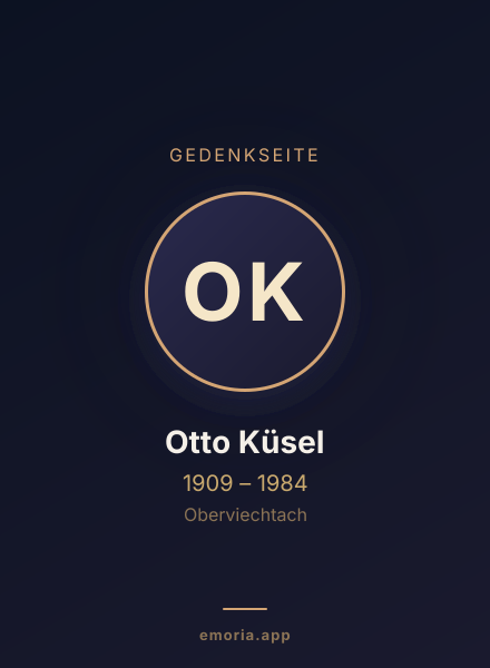 Gedenkportrait von Otto Küsel