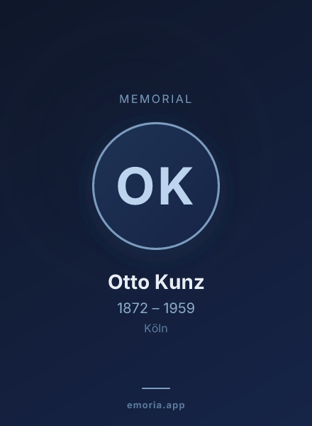 Memorial portrait of Otto Kunz