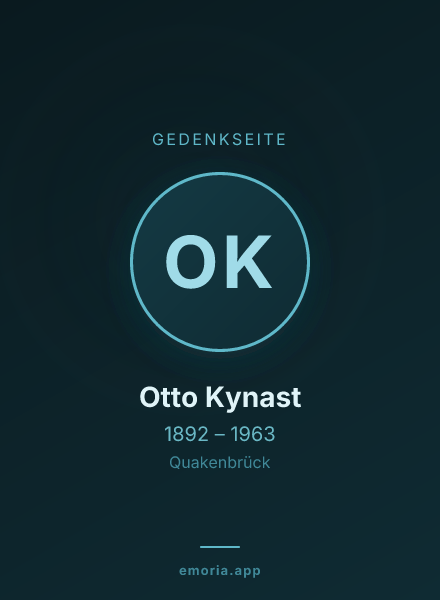 Gedenkportrait von Otto Kynast