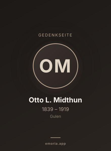 Gedenkportrait von Otto L. Midthun