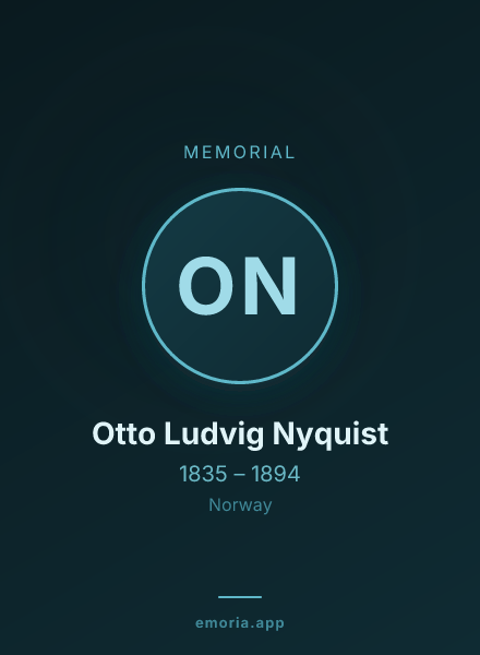 Memorial portrait of Otto Ludvig Nyquist