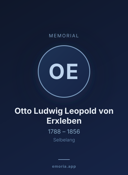 Memorial portrait of Otto Ludwig Leopold von Erxleben