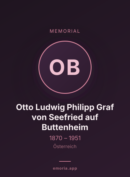Memorial portrait of Otto Ludwig Philipp Graf von Seefried auf Buttenheim