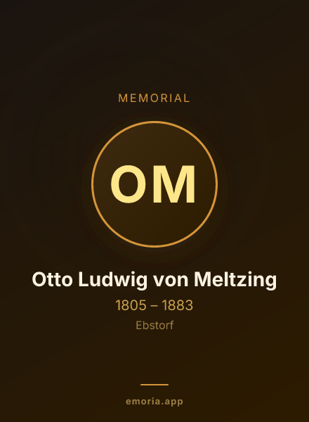 Memorial portrait of Otto Ludwig von Meltzing