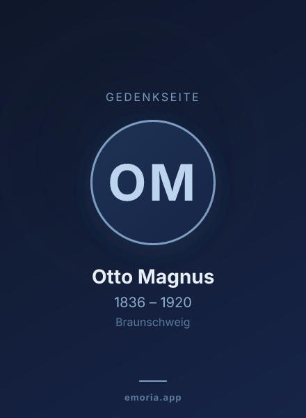 Gedenkportrait von Otto Magnus