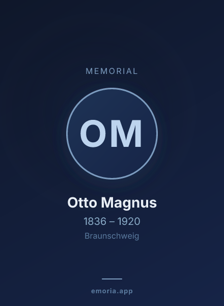 Memorial portrait of Otto Magnus