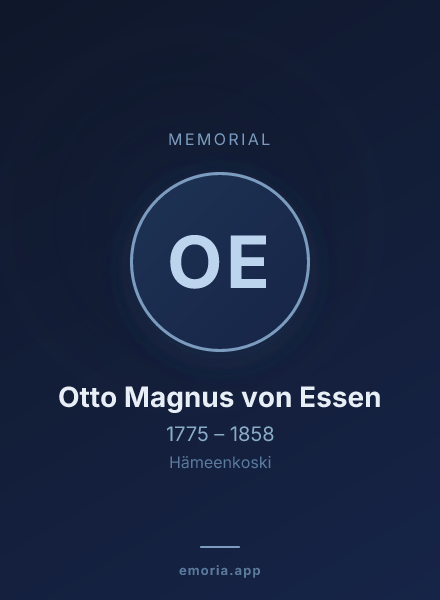 Memorial portrait of Otto Magnus von Essen
