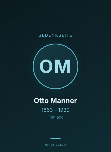 Gedenkportrait von Otto Manner