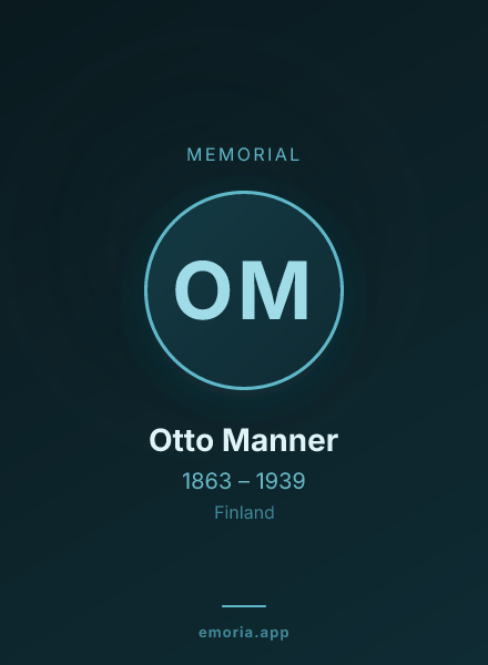 Memorial portrait of Otto Manner