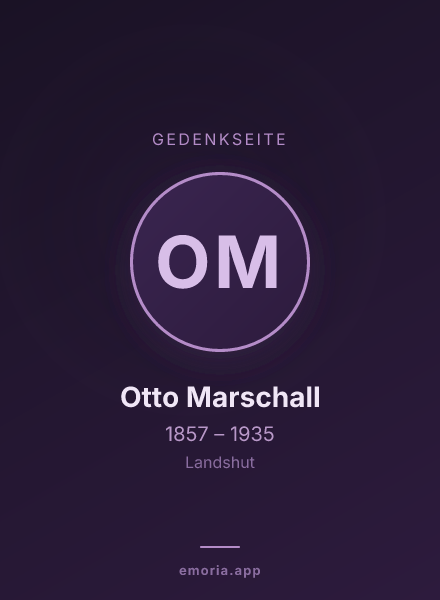 Gedenkportrait von Otto Marschall