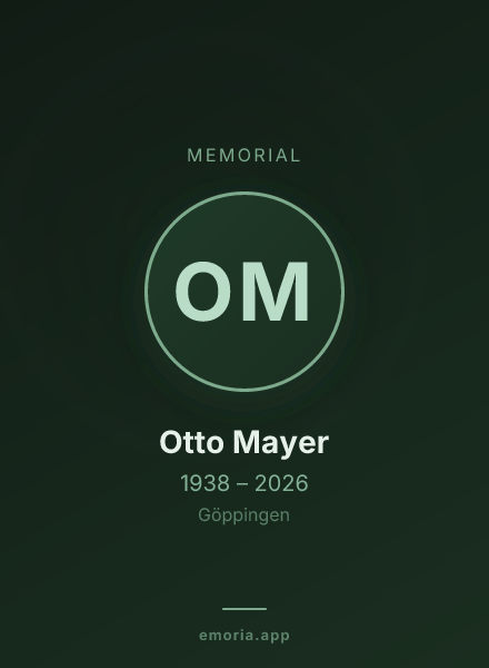 Memorial portrait of Otto Mayer