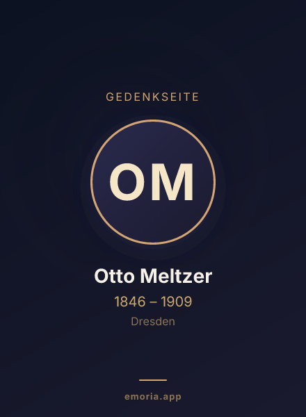 Gedenkportrait von Otto Meltzer