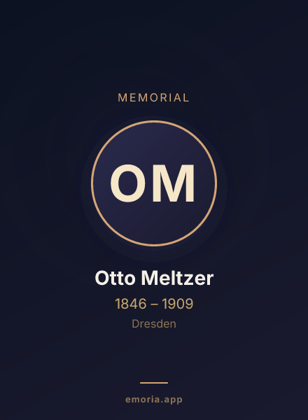 Memorial portrait of Otto Meltzer