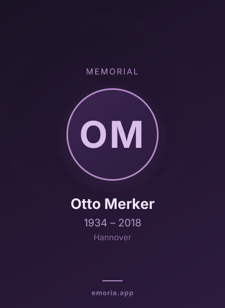 Memorial portrait of Otto Merker