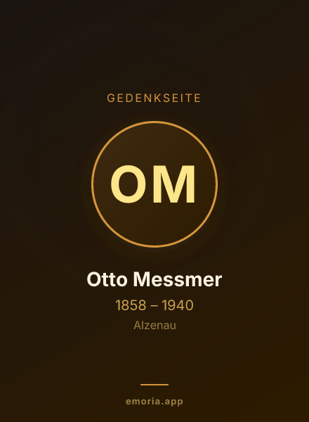 Gedenkportrait von Otto Messmer