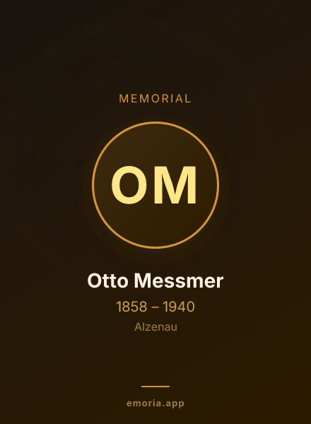 Memorial portrait of Otto Messmer