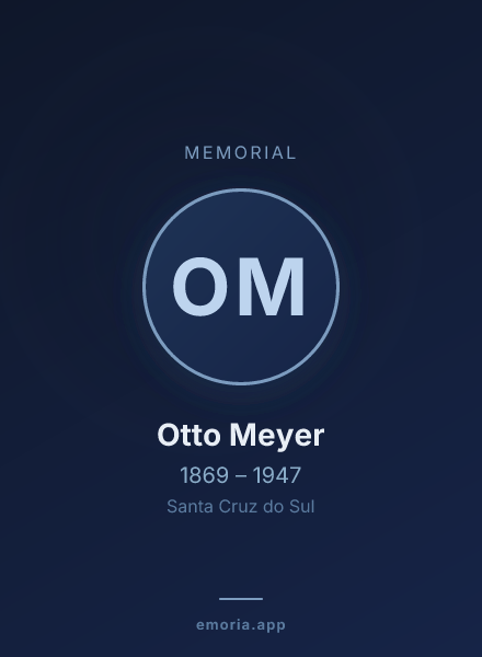 Memorial portrait of Otto Meyer