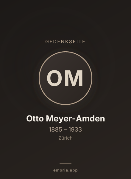 Gedenkportrait von Otto Meyer-Amden