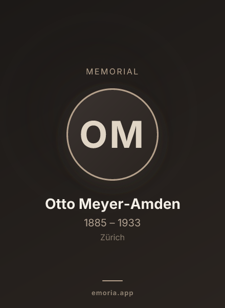Memorial portrait of Otto Meyer-Amden