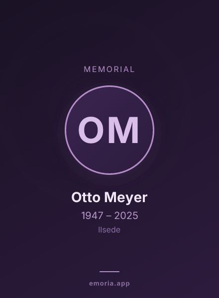 Memorial portrait of Otto Meyer