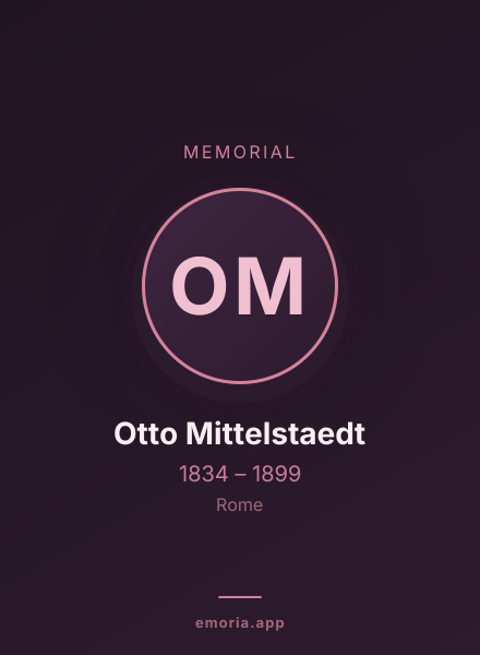 Memorial portrait of Otto Mittelstaedt