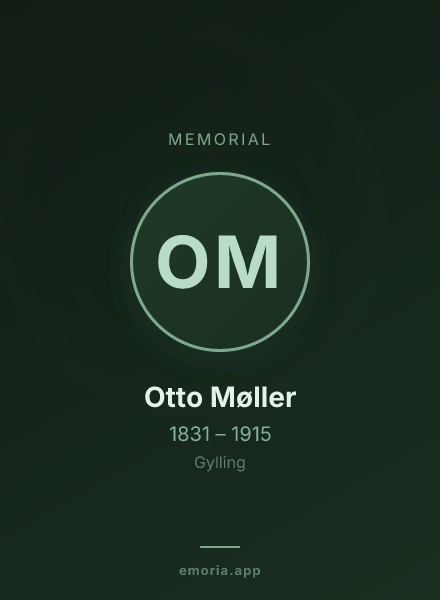 Memorial portrait of Otto Møller