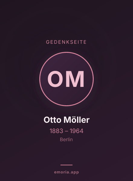 Gedenkportrait von Otto Möller