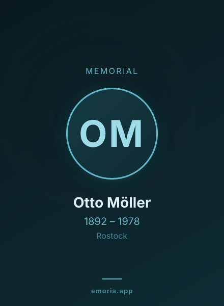 Memorial portrait of Otto Möller