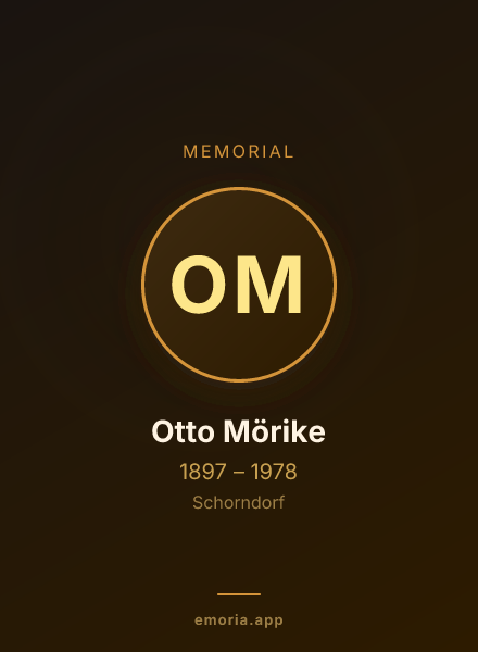 Memorial portrait of Otto Mörike