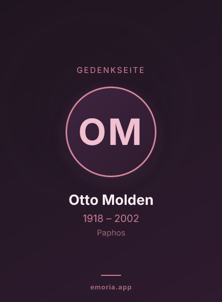 Gedenkportrait von Otto Molden