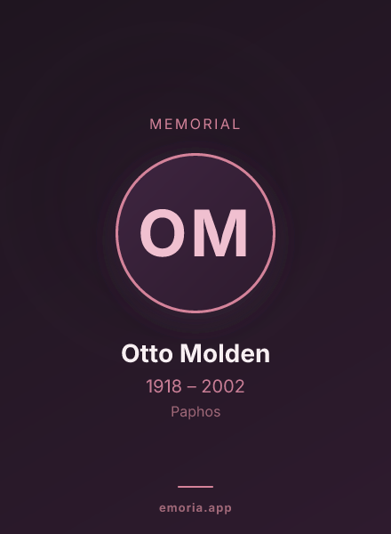 Memorial portrait of Otto Molden
