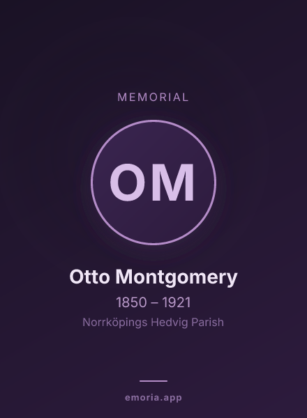 Memorial portrait of Otto Montgomery