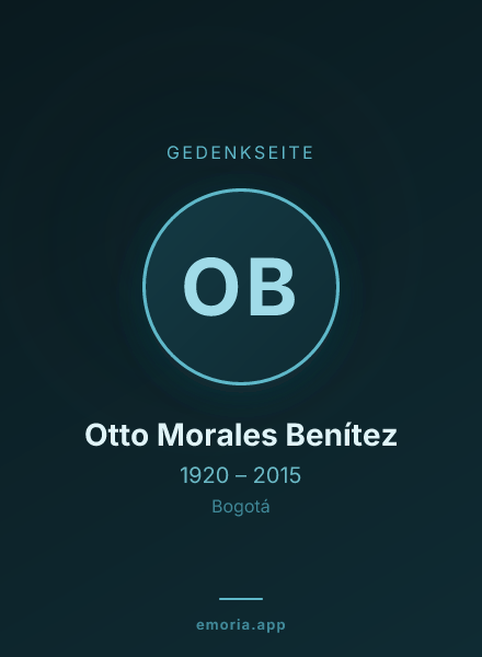 Gedenkportrait von Otto Morales Benítez
