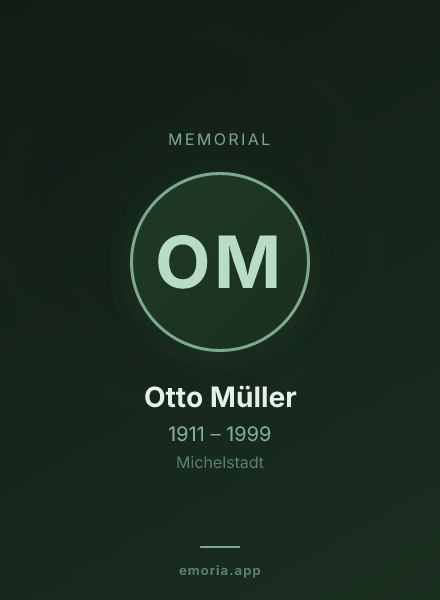 Memorial portrait of Otto Müller