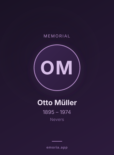 Memorial portrait of Otto Müller